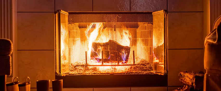 Mendota Hearth Landscape Fireplace Installation in Merrifield, Virginia