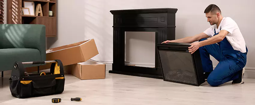 Old Rusted Metal Fireplace Repair And Replacement in Merrifield, VA